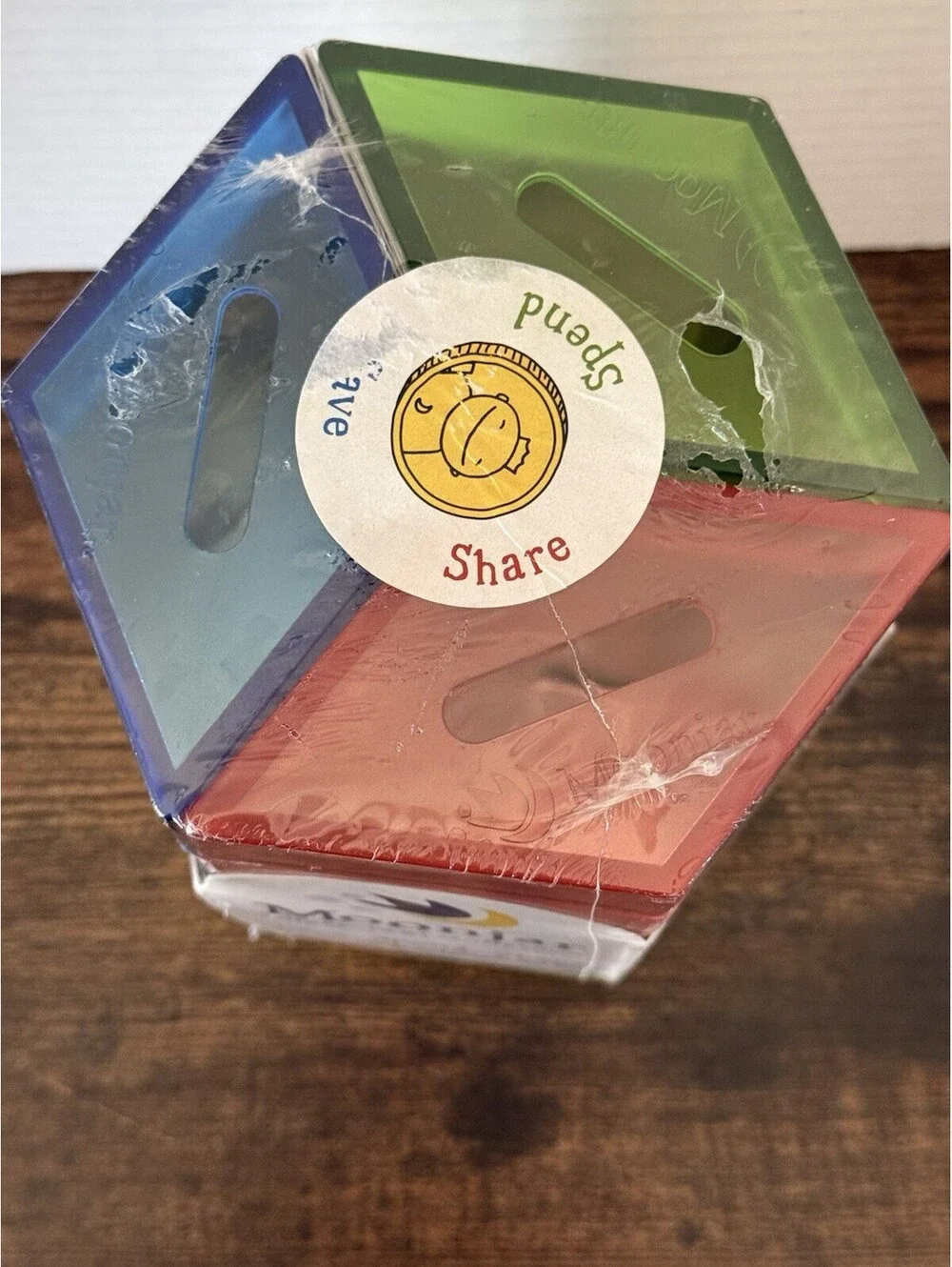Moonjar Three-Part Moneybox Save Spend Share Money Management Toy New Sealed